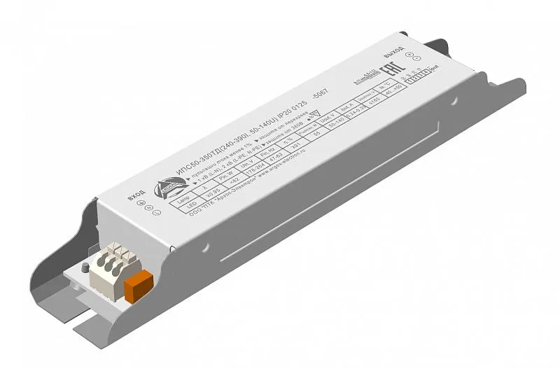 Источник питания ИПС50-350ТД(240-390I 50-140U) IP20 0125 Аргос ИПС50-350ТД 240-390I 0125