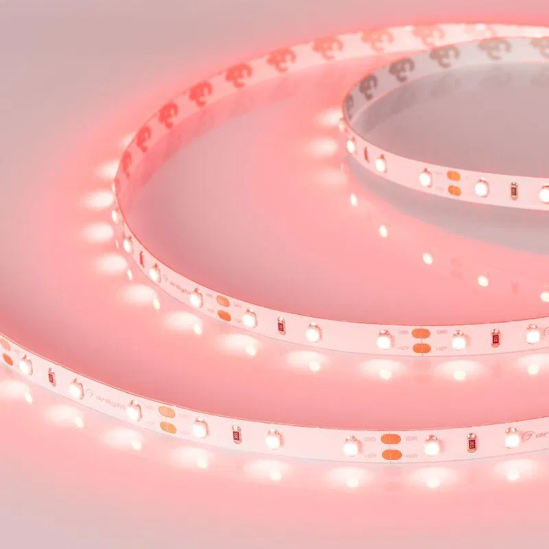 Лента светодиодная RT-A60-8mm 12V Red 4.8Вт/м IP20 2835 (уп.5м) Arlight 010526(2)