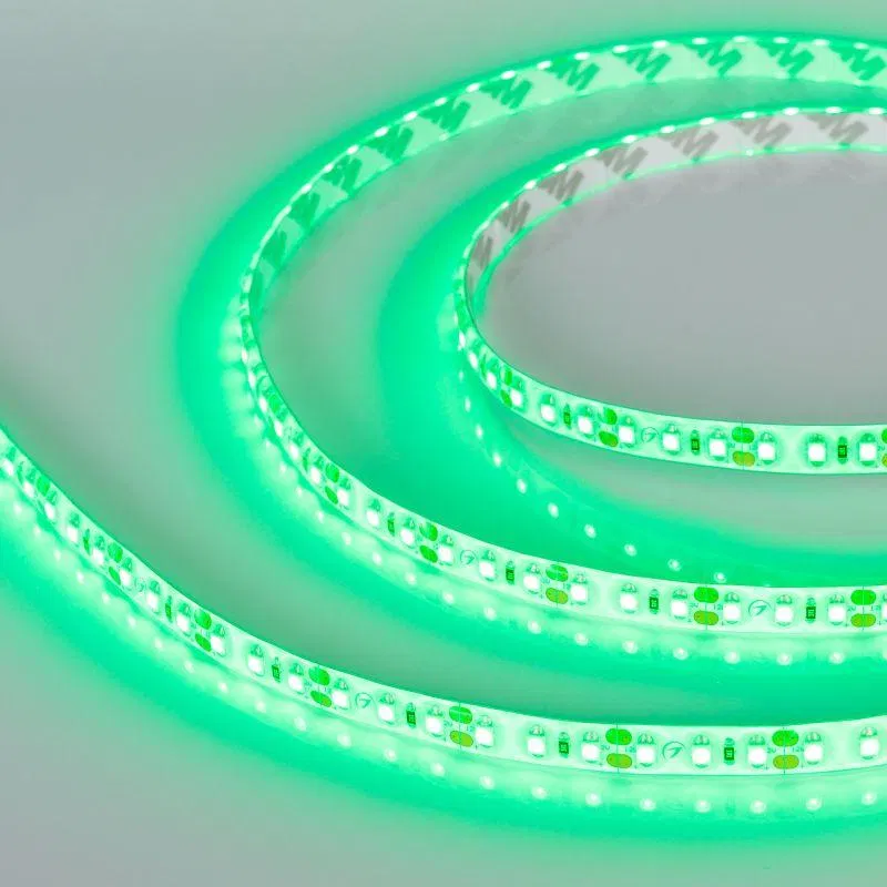 Лента светодиодная RTW-SE-A120-8mm 12V Green 9.6Вт/м IP65 2835 герметичная (уп.5м) Arlight 014792(2)