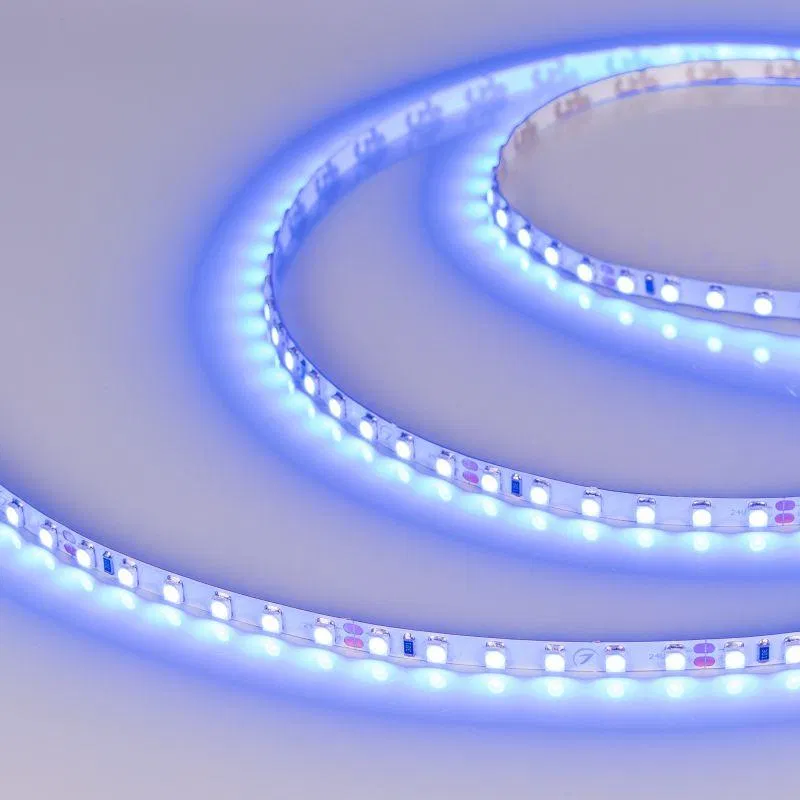 Лента светодиодная RT-A120-5mm 24V Blue 9.6Вт/м IP20 2835 (уп.5м) Arlight 0156603 015660(3)