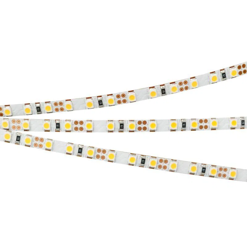 Лента светодиодная RT-A120-5mm 12V Warm 2400К 9.6Вт/м IP20 2835 (уп.5м) Arlight 018101(2)