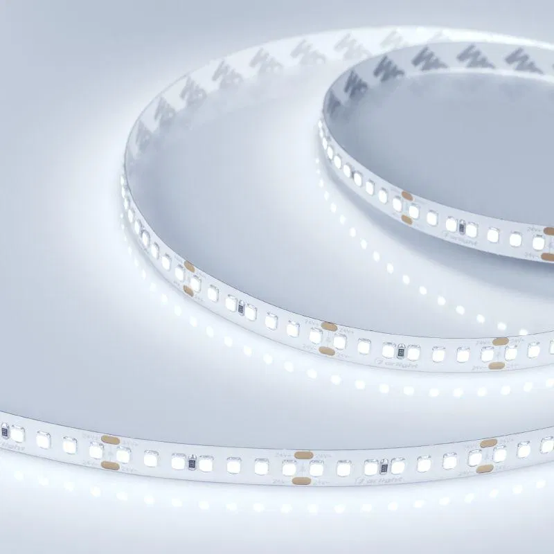 Лента светодиодная RT-A168-10mm 24V Cool 8000К 17Вт/м IP20 открыт. (уп.5м) Arlight 019092(2)