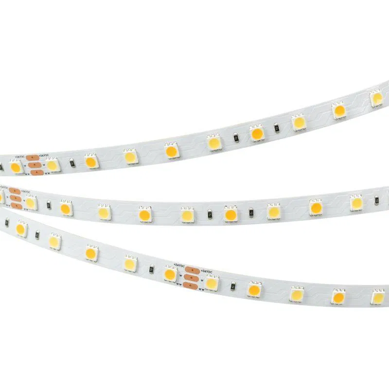Лента светодиодная RT-B60-10mm 24В White-MIX 14.4Вт/м IP20 измен. цветов. темпер. (уп.5м) Arlight 025213(2)
