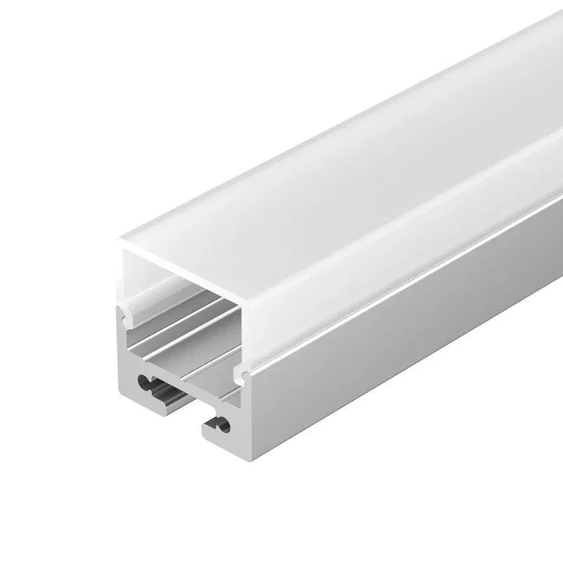 Профиль SL-LINE-2011M-2500 ANOD+OPAL SQUARE L2500 с экраном алюм. Arlight 025870