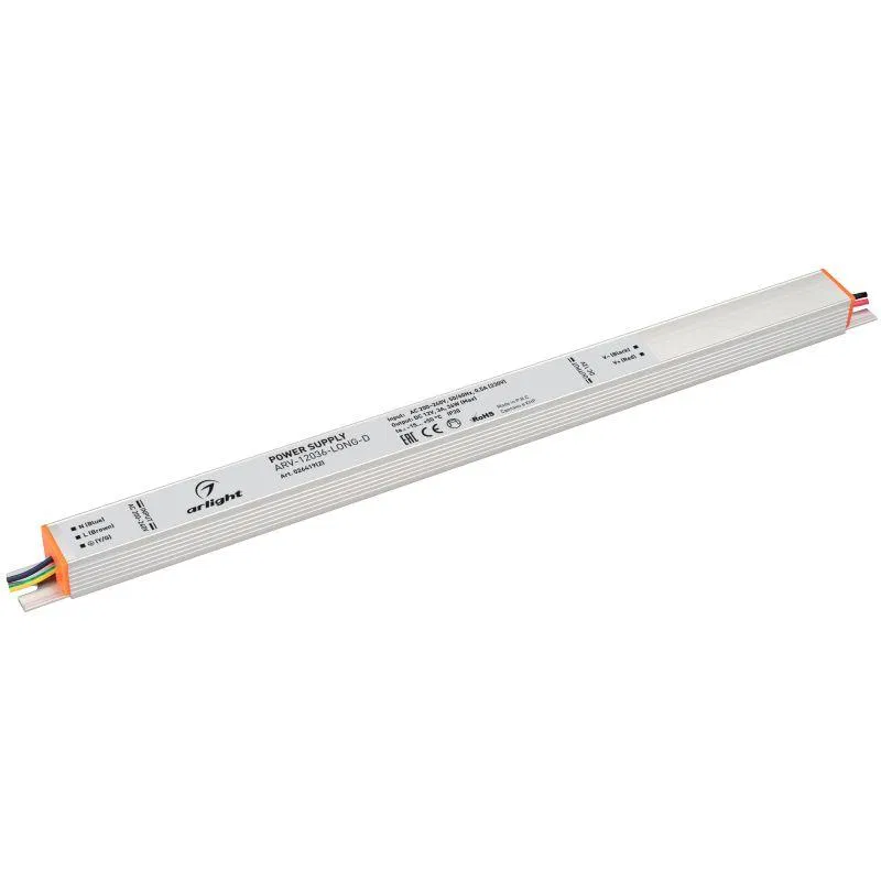 Блок питания ARV-12036-LONG-D 12В 3А 36Вт IP20 метал. Arlight 0264192 026419(2)
