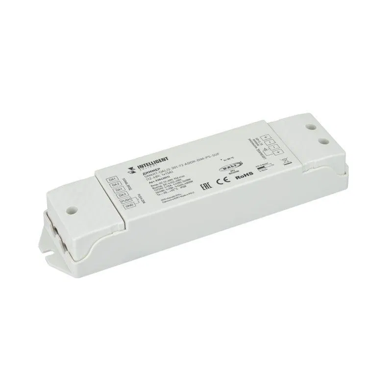 Диммер SMART-DALI2-301-72-ADDR-DIM-PS-SUF 12-48В 1х15А IP20 пластик INTELLIGENT ARLIGHT 028420(1)