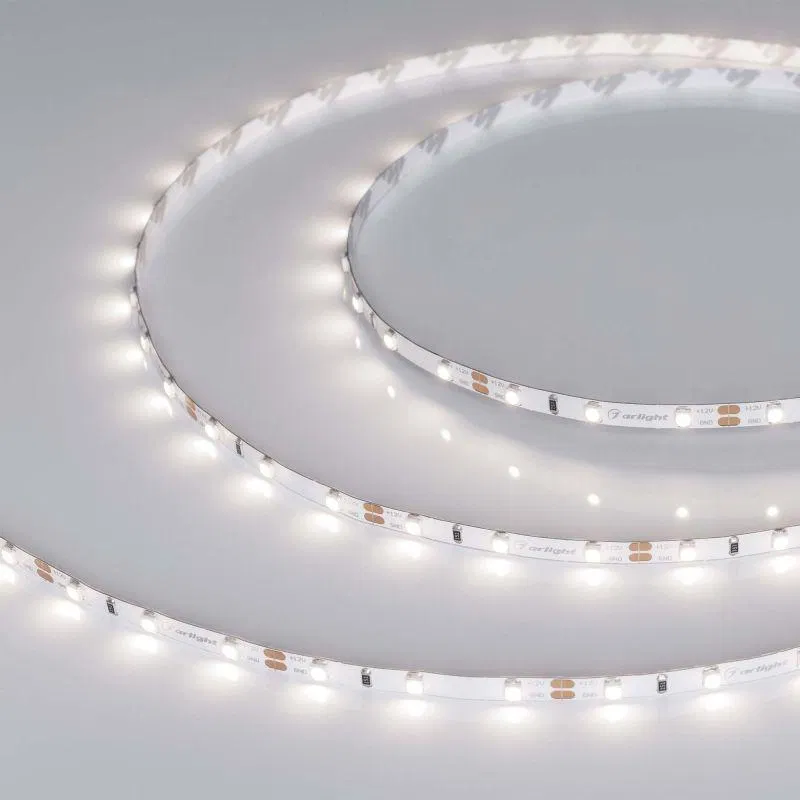 Лента светодиодная RT-A60-5mm 12V Day 4000К 4.8Вт/м IP20 2835 (уп.5м) Arlight 028613(2)