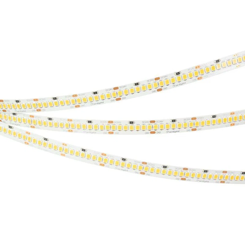 Лента светодиодная RT-A252-10mm 24V Warm 2400К 11Вт/м IP20 2835 (уп.5м) Arlight 028620(2)