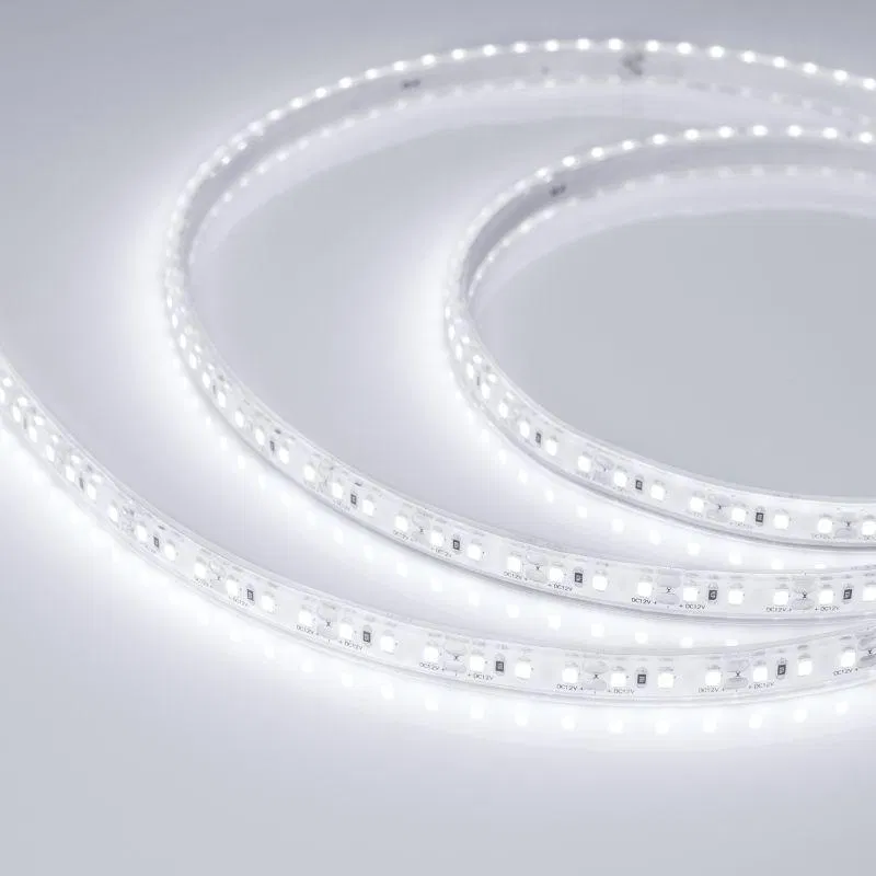 Лента светодиодная RTW-PU-A120-10.5mm 12V White 6000К 16.8Вт/м IP68 Wire 2м герметичная (уп.5м) Arlight 029596(3)