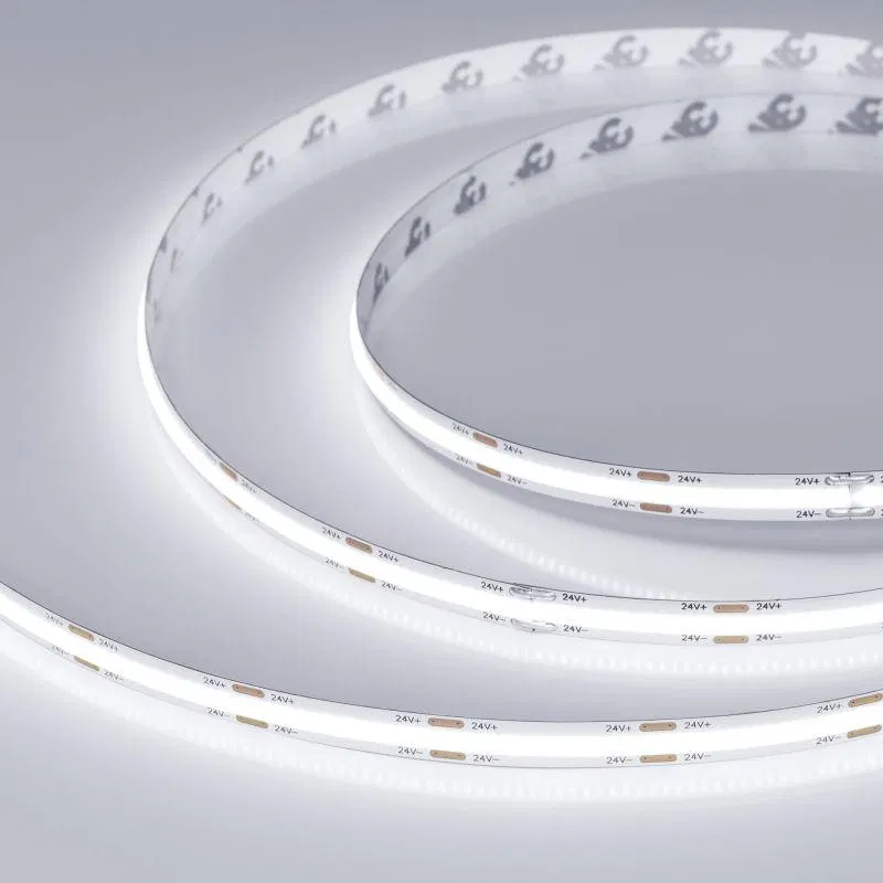 Лента светодиодная COB-NANO-X544-8mm 24V White 6000К 11.5Вт/м IP65 CSP герметичная (уп.5м) Arlight 031906(1)
