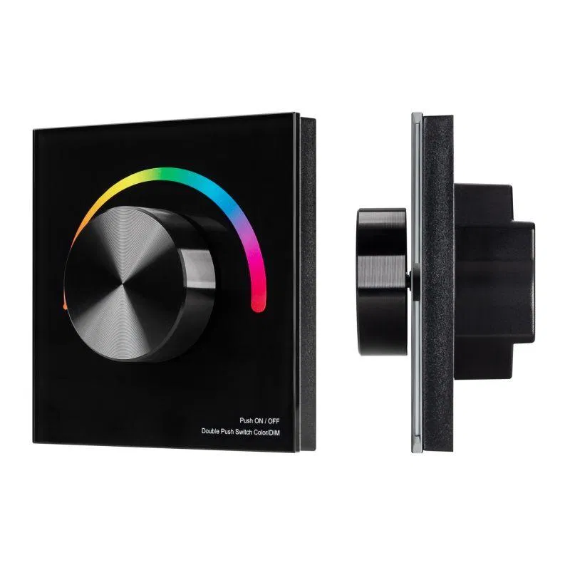 Панель SMART-P5-RGB-G-IN Black 3В Rotary 2.4G IP20 пластик Arlight 033757