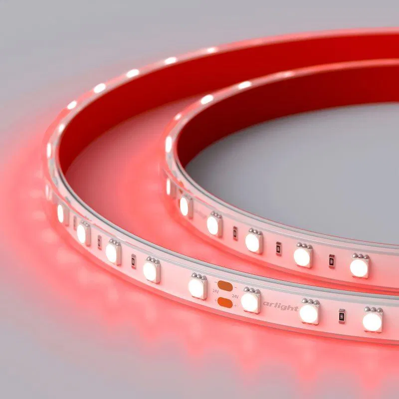 Лента светодиодная RTW-PFS-B60-13mm 24V Red 14.4Вт/м IP68 5060 герметичная (уп.5м) Arlight 036463