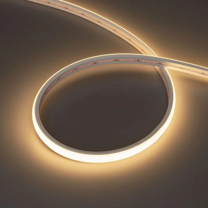 Лента светодиодная MOONLIGHT-TOP-X320-11x7mm 24V Warm 3000К 10Вт/м IP65 CSP wire x2 герметичная силикон (уп.5м) Arlight 038317