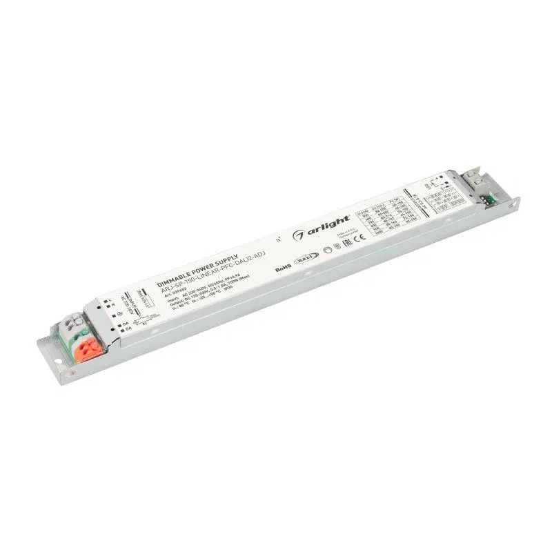 Блок питания ARJ-SP-150-LINEAR-PFC-DALI2-ADJ (150Вт 120-330В 0.5-1.0А) (IP20 металл) Arlight 039603