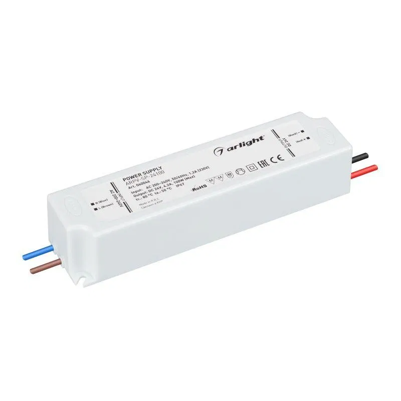 Блок питания ARPV-SP-24100 (24В 4.2А 100Вт) (IP67 пластик) Arlight 040046