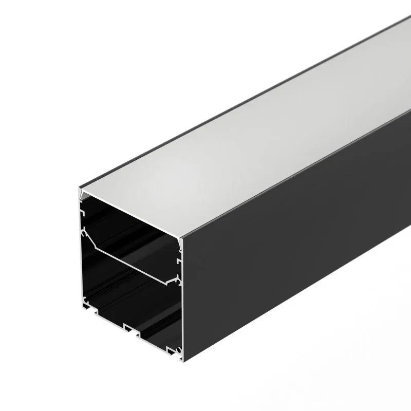 Профиль LINE-S-7575-2500 BLACK L2500 алюм. Arlight 041856