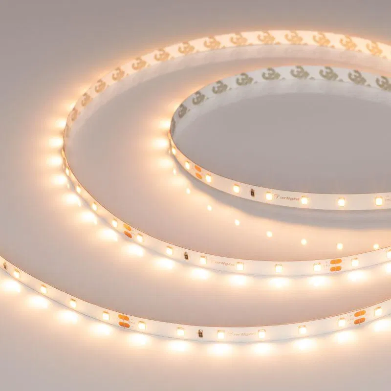 Лента светодиодная UL-A60-8mm 24V Warm 2400К 4.8Вт/м IP20 (уп.5м) Arlight 042285