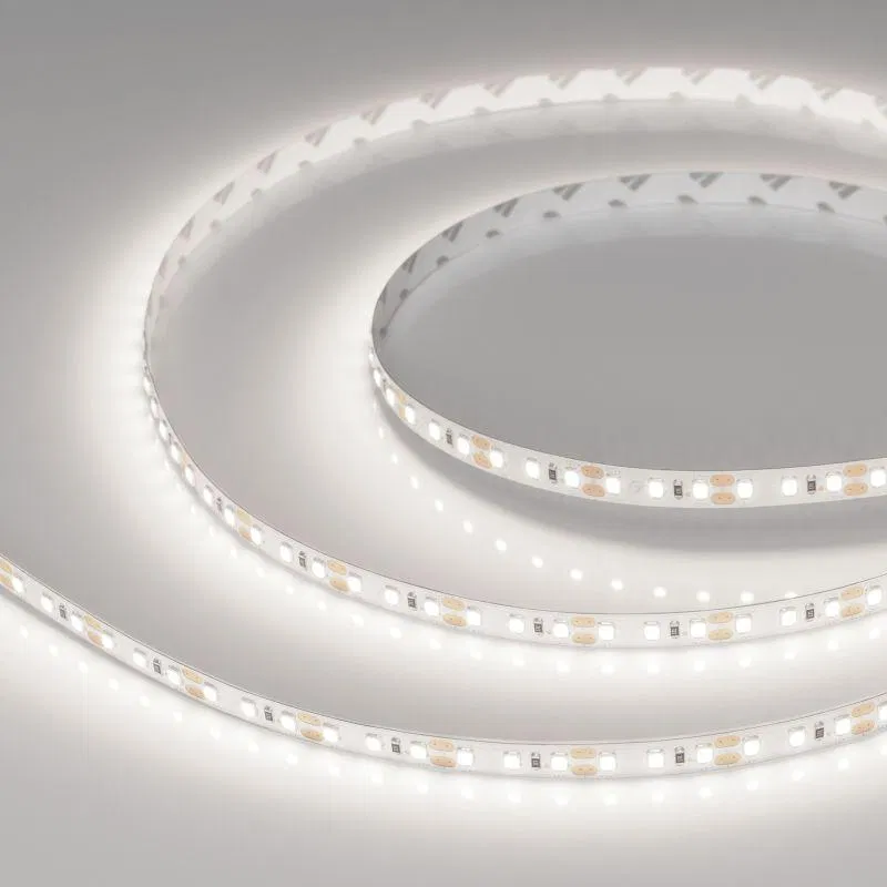 Лента светодиодная RT-A120-8mm 12V Day 5000К 9.6Вт/м IP20 открыт. (уп.5м) Arlight 042287