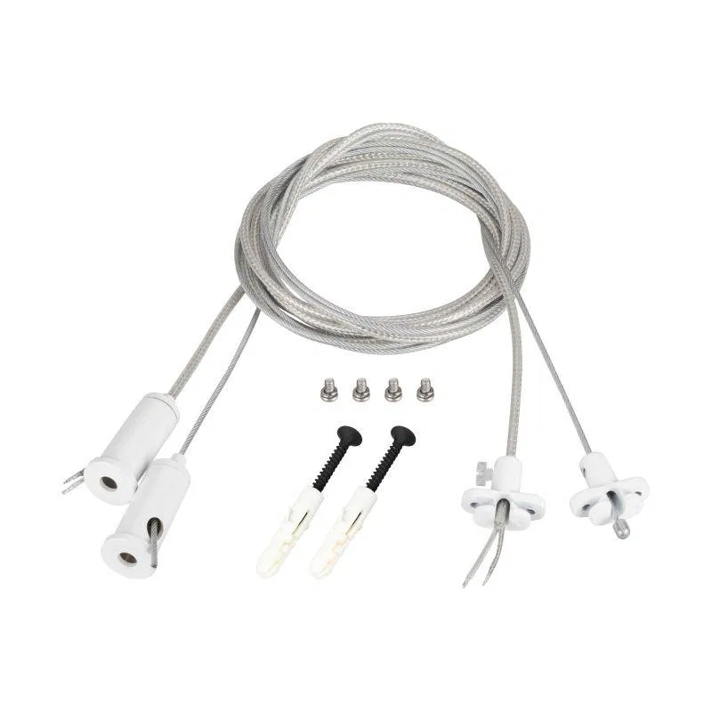Подвес токопроводящий ARL-2x2m Set WHITE (Pad 15х2мм 2x20AWG) провод 2х0.5) (комплект) Arlight 043324