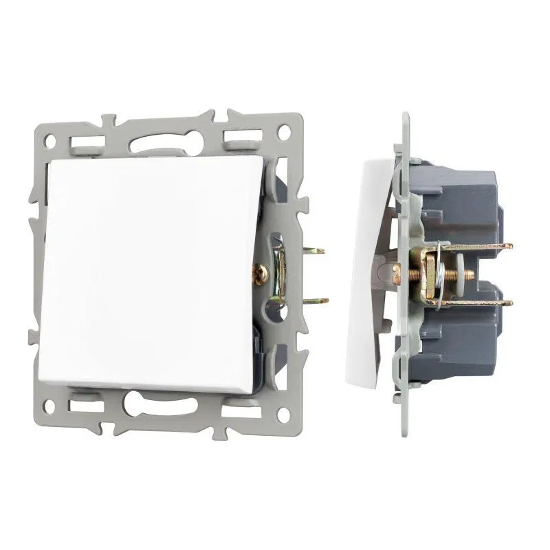 Механизм выключателя одноклавишный перекрестный SWT-MKX1-PL-WH (250В 16А) Arlight 043718