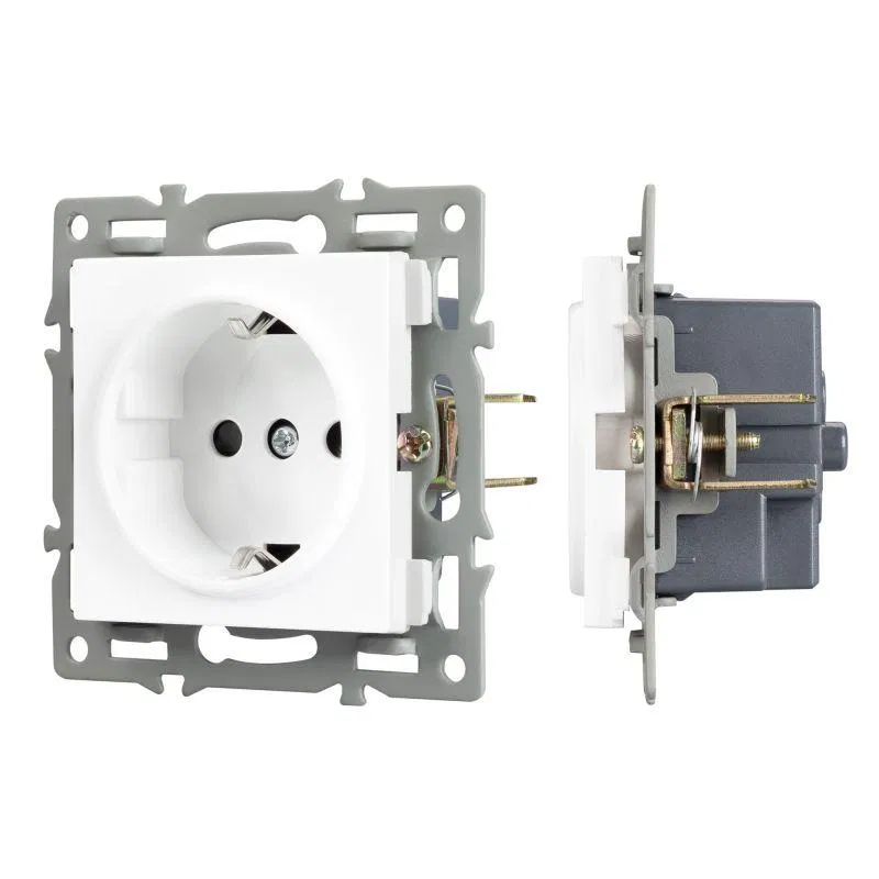 Механизм электрической розетки SCT-MEU1-PL-WH (250В 16А) Arlight 043730
