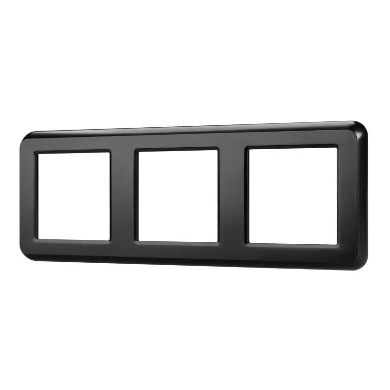 Рамка пластиковая FRM-VERSA-PL-3-BK Arlight 043784