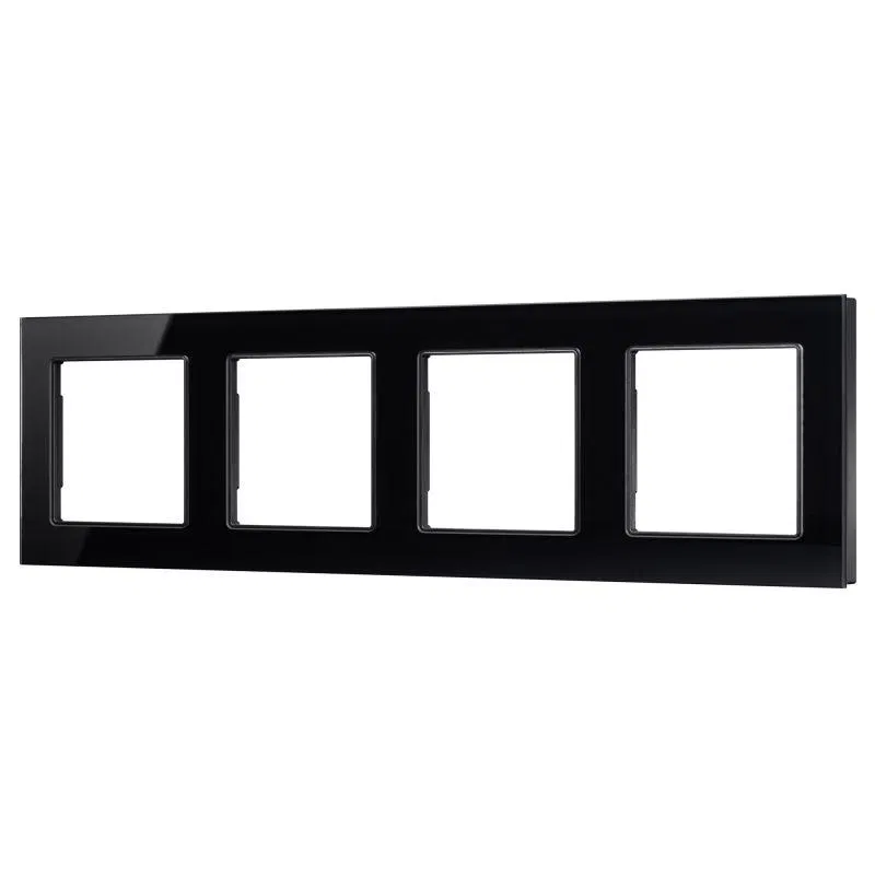 Рамка стеклянная FRM-GLARE-GS-4-BK Arlight 043803