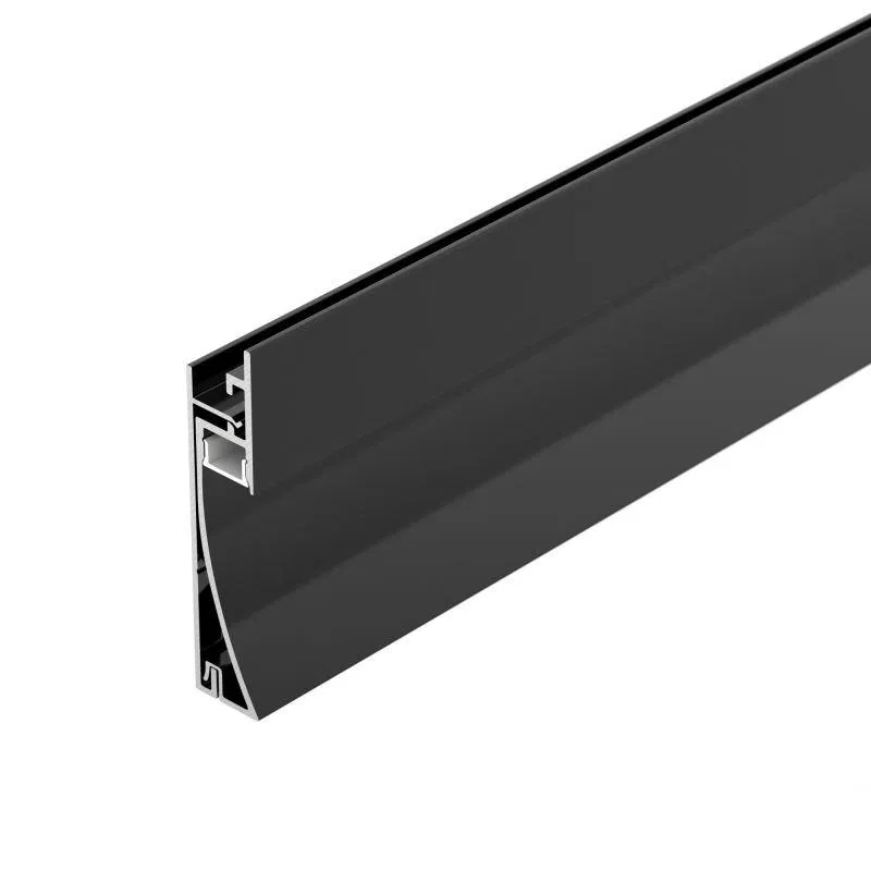 Профиль PLINTUS-H58-F-2000 BLACK L2000 алюм. Arlight 045286