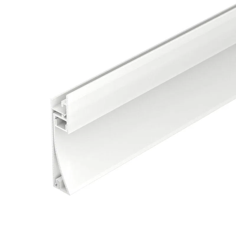Профиль PLINTUS-H58-F-2000 WHITE L2000 алюм. Arlight 045297