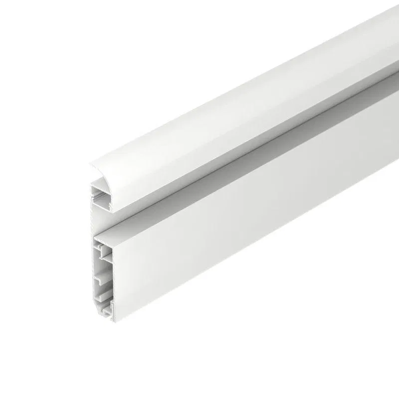Профиль PLINTUS-H80-2000 WHITE L2000 алюм. Arlight 045452