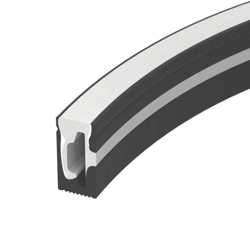 Профиль силиконовый WPH-FLEX-0612-SIDE-S8-5m BLACK силикон (уп.5м) Arlight 045782