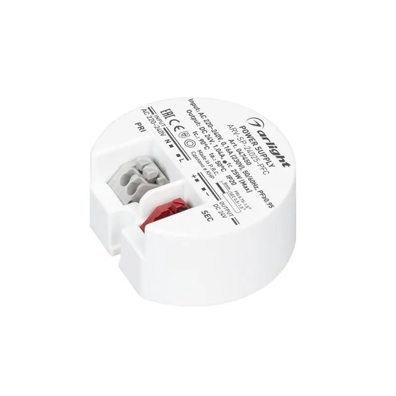 电源适配器 ARV-SP-24025-PFC (24V 1A 25W) IP20 塑料 Arlight 047450