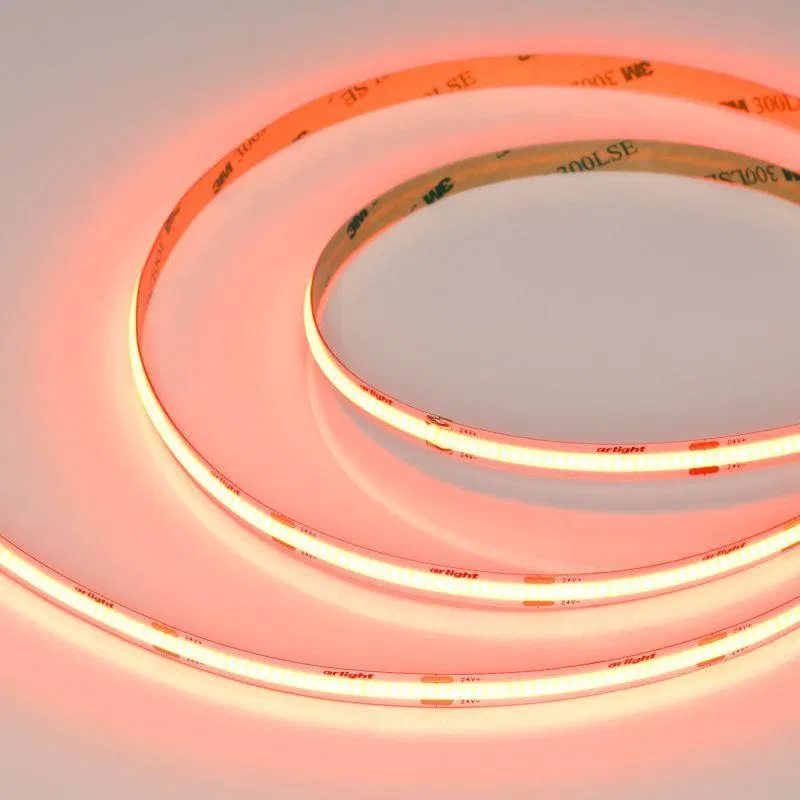 Лента светодиодная COB-X480-8mm 24V Orange 8Вт/м IP20 (уп.5м) Arlight 047738