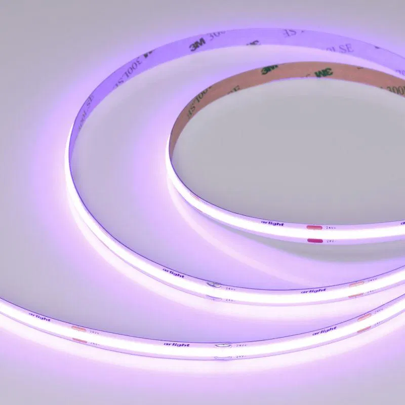 Лента светодиодная COB-X480-8mm 24V Violet 8Вт/м IP20 (уп.5м) Arlight 047745