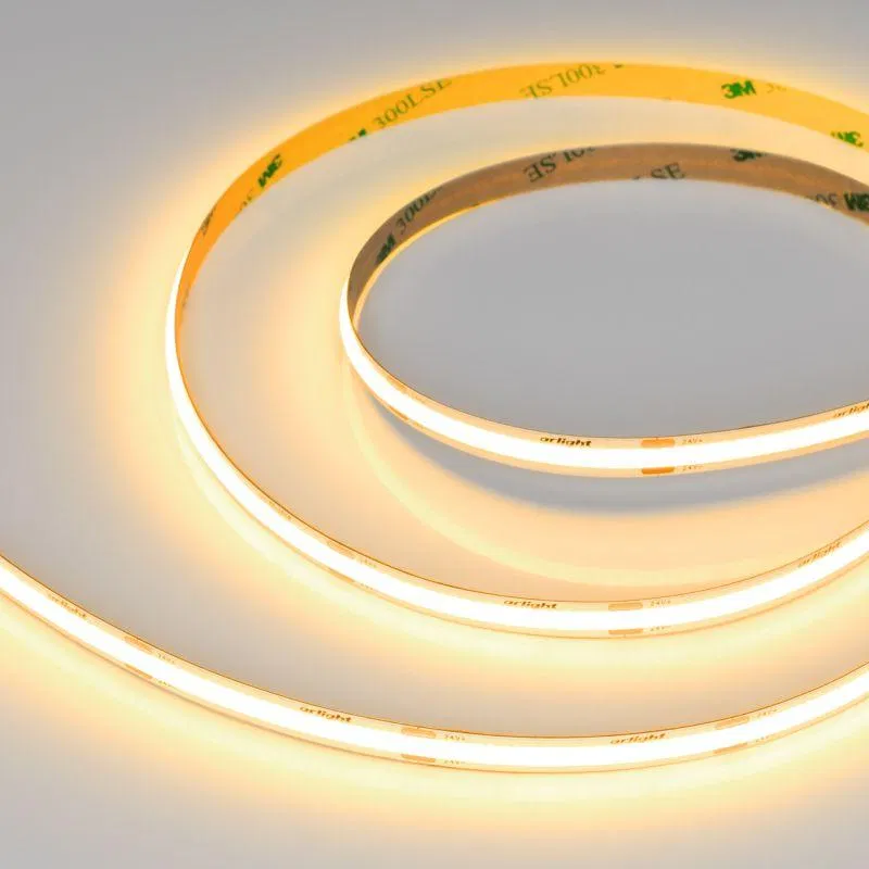 Лента светодиодная COB-X480-8mm 24V Gold 8Вт/м IP20 (уп.5м) Arlight 047746