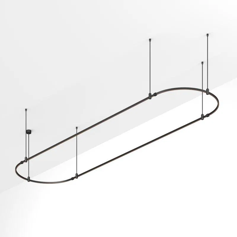 Трек ART-APRIORI-OVAL-ROD-800-4000х1000 BK IP20 метал. Arlight 048513