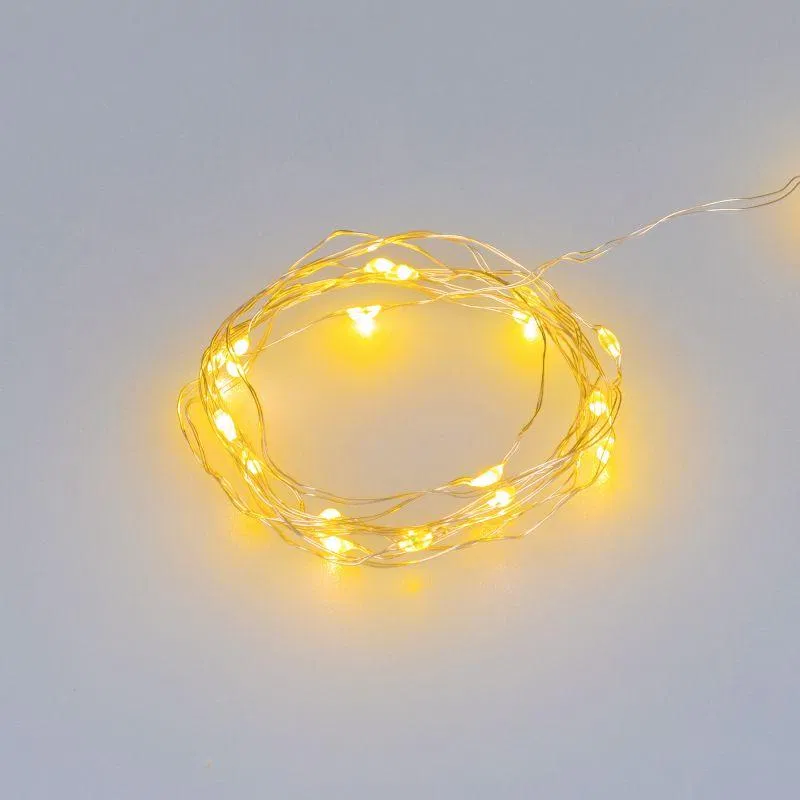 Гирлянда светодиодная ARD-DEW-HOME-2000-CLEAR-20LED-STD Yellow 1.5В Battery Pack Cork IP20 Ardecoled 048694 Arlight