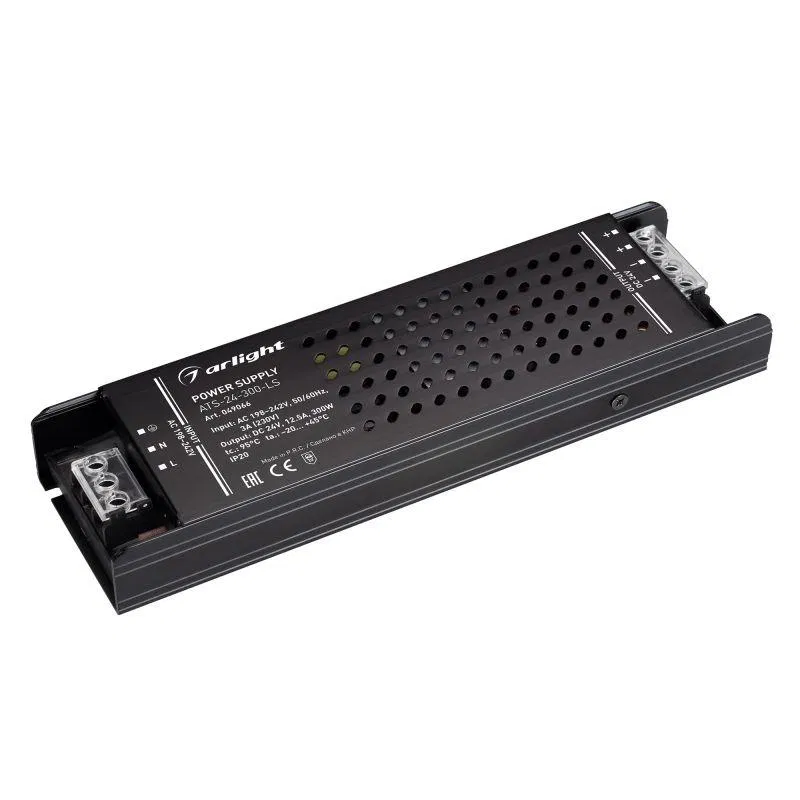Блок питания ATS-24-300-LS 24В 12.5А 300Вт IP20 сетка Arlight 049066