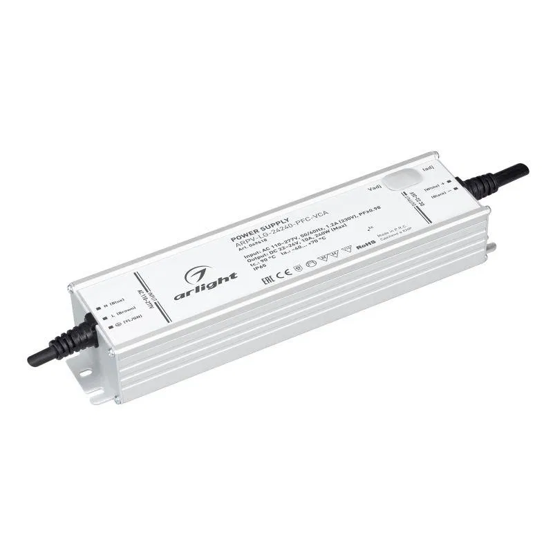 Блок питания ARPV-LG-24240-PFC-VCA (22-26В 10А 240Вт) IP65 металл Arlight 049618