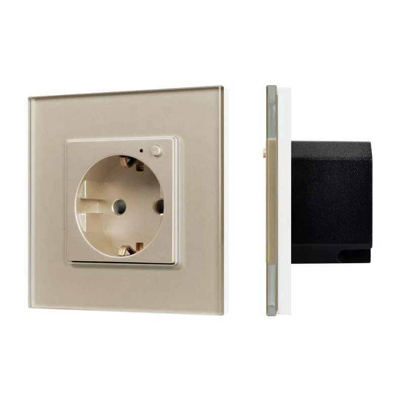 Electrical socket with Zigbee control SCT-OMALI-EUZB1-PL-GD (240V 16A Zigbee) Arlight 050218