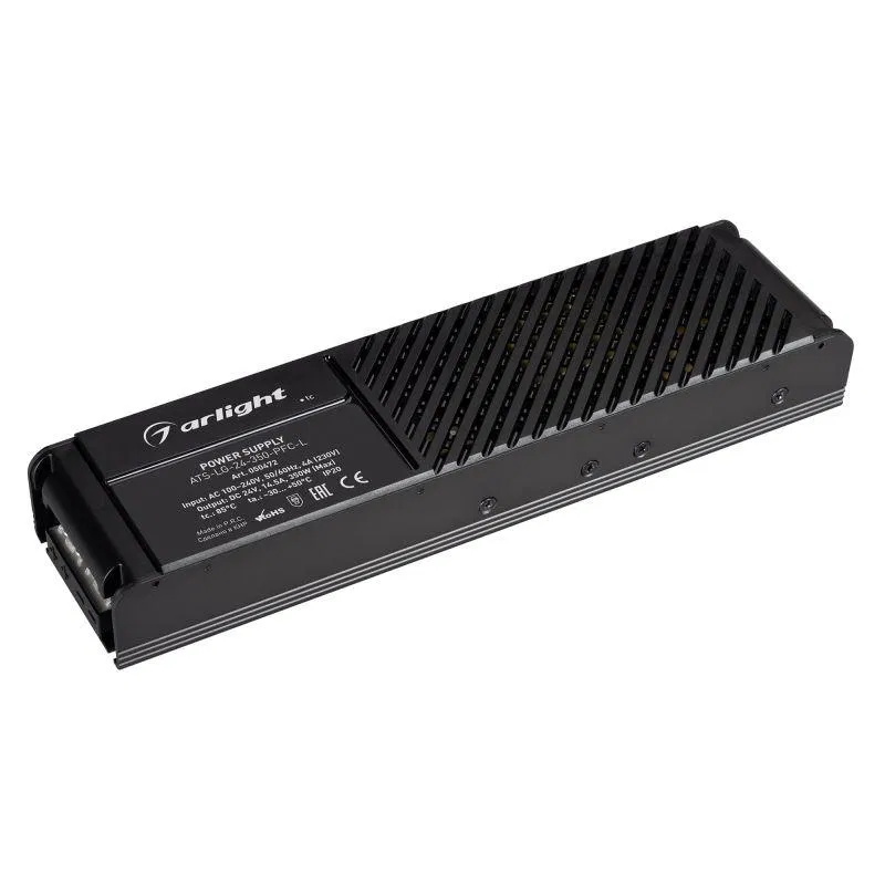 Блок питания ATS-LG-24-350-PFC-L 24В 14.5А 350Вт IP20 сетка Arlight 050472