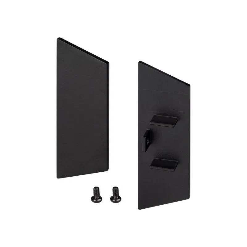 Заглушка WALL-2575 BLACK глухая металл (комплект) Arlight 052361