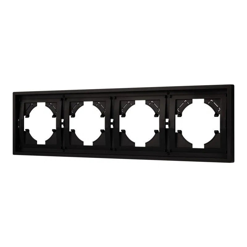 Рамка 4-м FRM-TENDO-PL-4-BK пластик. черн. Arlight 053848