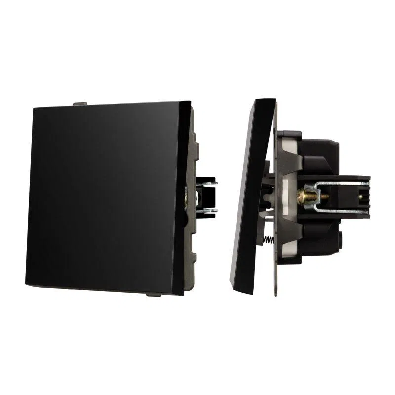 Выключатель звонковый SWT-TENDO-MKR1-PL-BK 10А 230В механизм Arlight 054143