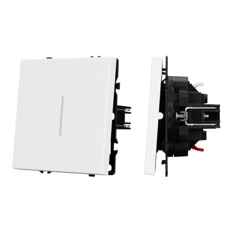 Выключатель 1кл ARL NOBE подсветка софт-тач SWT-MK01-SFPL-L-WH 250В 10А бел. кварц Arlight 054232(1)