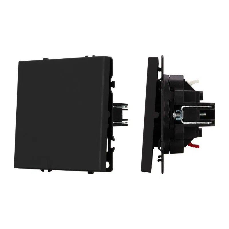 Выключатель ARL NOBE 1 кл софт-тач черн. оникс SWT-MK01-SFPL-BK (250В 10А) Arlight 054243(1)