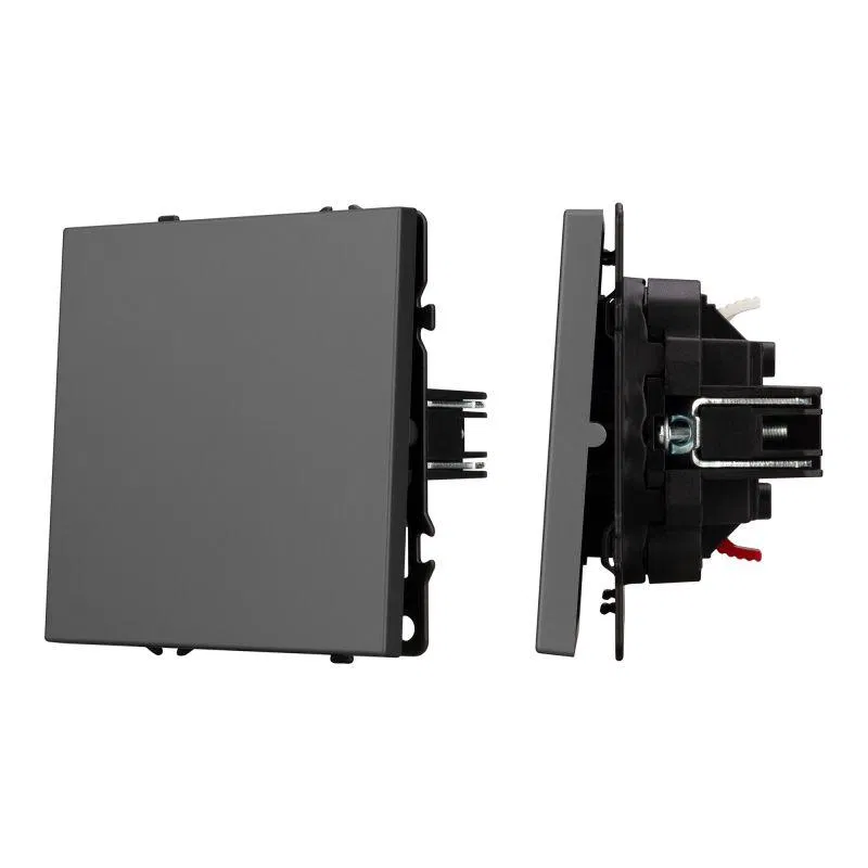 Выключатель ARL NOBE 1 кл софт-тач сер. базальт SWT-MK01-SFPL-GR (250В 10А) Arlight 054245(1)