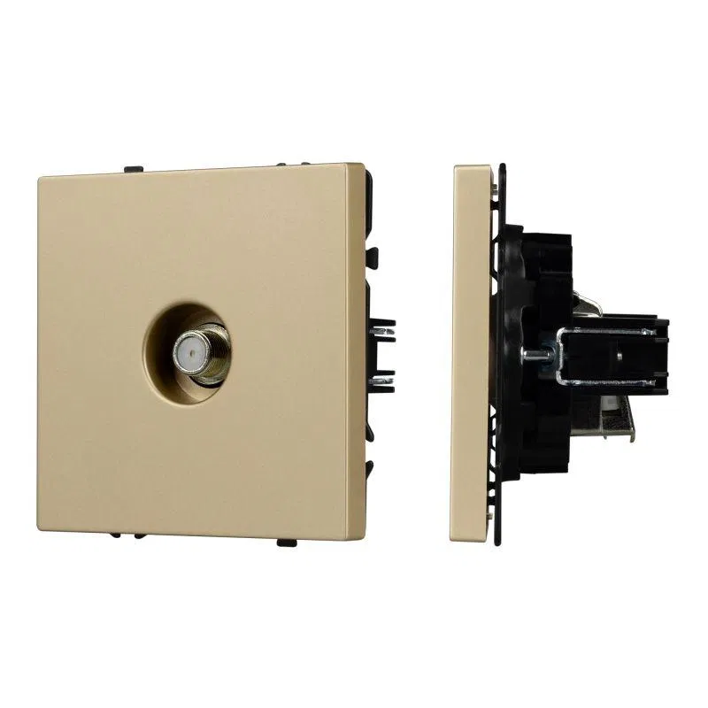 Механизм спутниковой розетки SCT-NOBE-MST1-SFPL-GD (SAT) зол. песок Arlight 054298