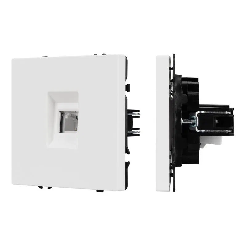 Механизм телефонной розетки SCT-NOBE-MTL1-SFPL-WH (RJ-11 4C) бел. кварц Arlight 054300
