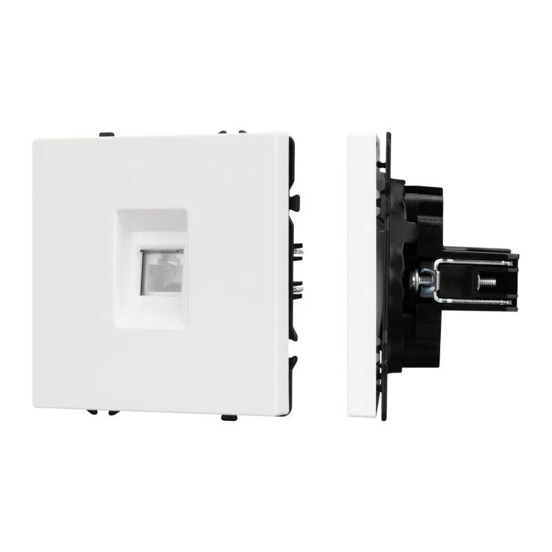 Computer socket ARL NOBE soft-touch white quartz SCT-MPC1-SFPL-WH (RJ-45 CAT6) Arlight 054304(1)